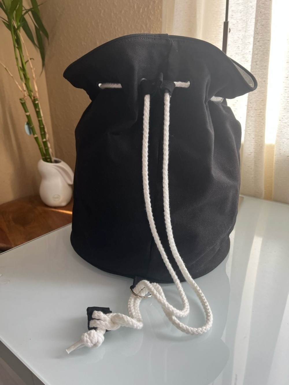 CHANEL CANVAS DRAWSTRING BUCKET NOVELTY/PROMOTIONAL BAG - Picture 2 of 4